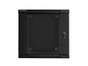 Lanberg rack cabinet 19’’ double-section wall-mount 12U / 600x600 for self-assembly (flat pack) black - Сървърни и