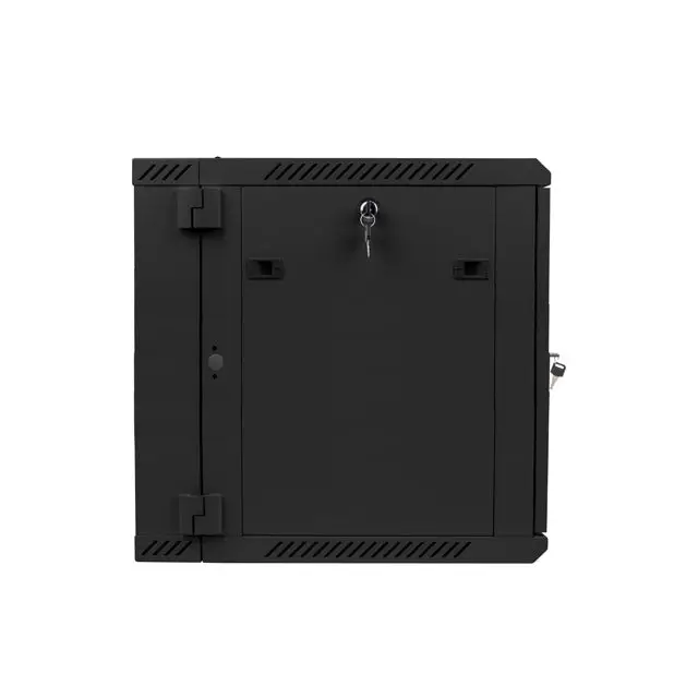 Lanberg rack cabinet 19’’ double-section wall-mount 12U / 600x600 for self-assembly (flat pack) black - Сървърни и