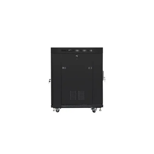 Lanberg rack cabinet 19’’ free-standing 15U/600x800 (flat pack) with glass door lcd black v2 - Сървърни и