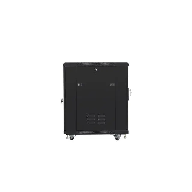 Lanberg rack cabinet 19’’ free-standing 15U/600x800 (flat pack) black - Сървърни и комуникационни шкафове<<<LANBERG