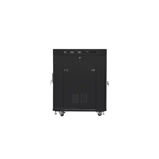 Lanberg rack cabinet 19’’ free-standing 15U/800x1000 (flat pack) with mesh door lcd black v2 - Сървърни и
