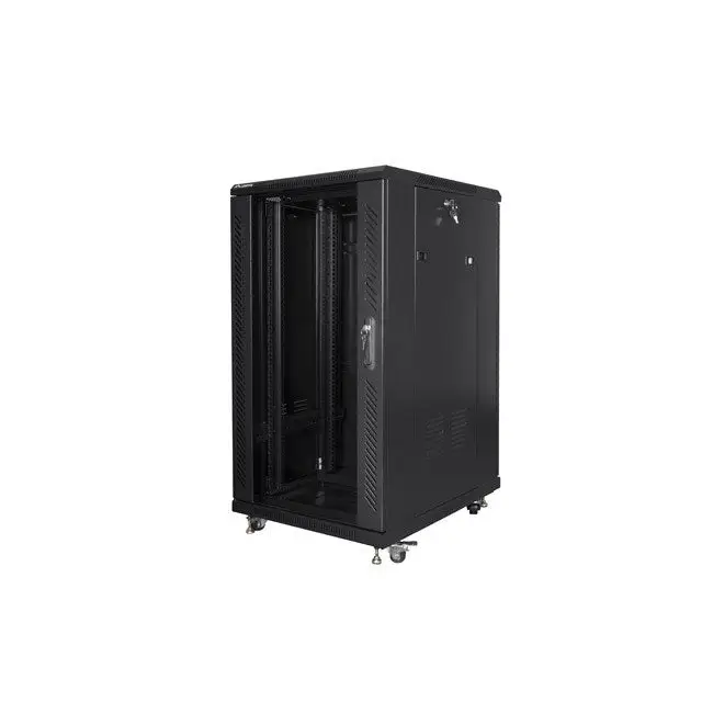 Lanberg rack cabinet 19’’ free-standing 22U/600x800 (flat pack) black - Standing cabinets