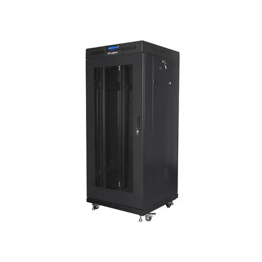 Lanberg rack cabinet 19’’ free-standing 27U/600x600 (flat pack) with mesh door lcd black v2 - Сървърни и комуникационни