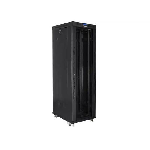 Lanberg rack cabinet 19’’ free-standing 42U/600x1000 (flat pack) with glass door lcd black v2 - Сървърни и