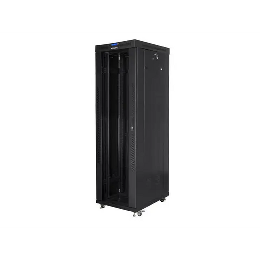 Lanberg rack cabinet 19’’ free-standing 42U/600x1000 (flat pack) with glass door lcd black v2 - Сървърни и