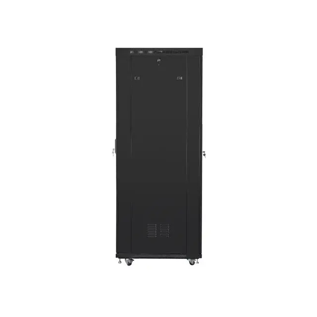 Lanberg rack cabinet 19’’ free-standing 42U/600x1000 (flat pack) with glass door lcd black v2 - Сървърни и