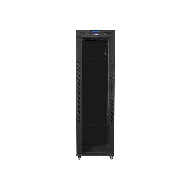 Lanberg rack cabinet 19’’ free-standing 42U/600x1000 (flat pack) with glass door lcd black v2 - Сървърни и