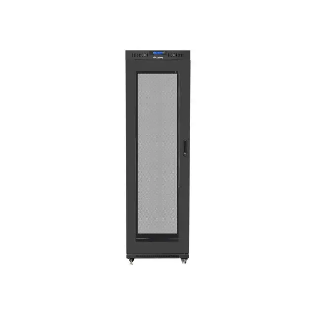 Lanberg rack cabinet 19’’ free-standing 42U/600x1000 (flat pack) with mesh door lcd black v2 - Сървърни и