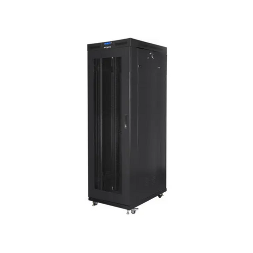 Lanberg rack cabinet 19’’ free-standing 42U/800x1000 (flat pack) with mesh door lcd black v2 - Сървърни и