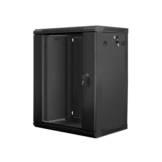 Lanberg rack cabinet 19’’ wall-mount 15U / 600x450 for self-assembly (flat pack) black - Сървърни и комуникационни