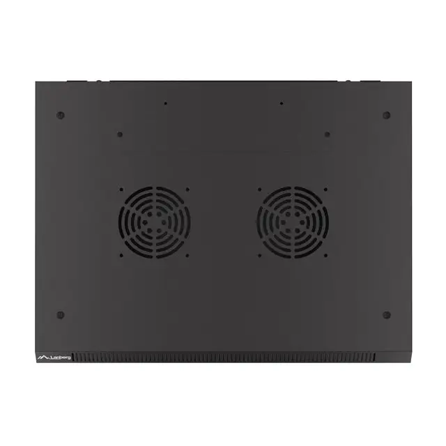 Lanberg rack cabinet 19’’ wall-mount 4U/600x450 with perforated door black (flat pack) - Сървърни и комуникационни