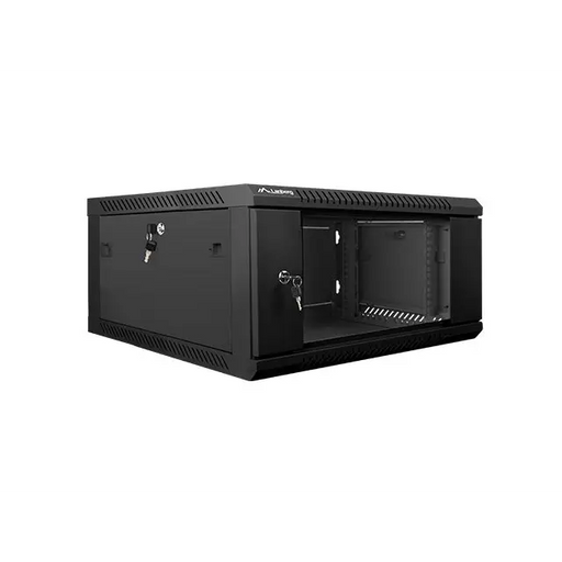 Lanberg rack cabinet 19” wall-mount 4U / 600x600 for self-assembly (flat pack) black - Сървърни и комуникационни
