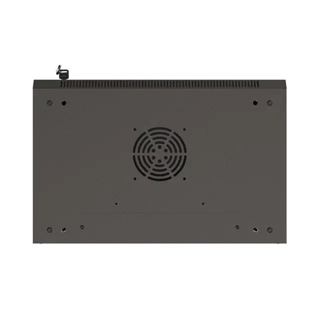 Lanberg rack cabinet 19’’ wall-mount 6U/540x350 (flat pack) with glass door black - Сървърни и комуникационни