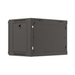 Lanberg rack cabinet 19’’ wall-mount 6U/540x350 (flat pack) with glass door black - Сървърни и комуникационни