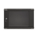 Lanberg rack cabinet 19’’ wall-mount 6U/540x350 (flat pack) with glass door black - Сървърни и комуникационни