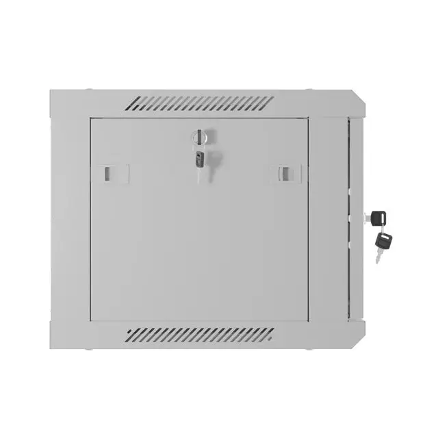 Lanberg rack cabinet 19’’ wall-mount 6U/600x450 with perforated door grey (flat pack) - Сървърни и комуникационни