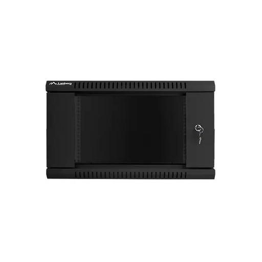 Lanberg rack cabinet 19’’ wall-mount 6U / 600x600 for self-assembly (flat pack) black - Сървърни и комуникационни