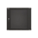 Lanberg rack cabinet 19’’ wall-mount 9U/540x350 (flat pack) with glass door black - Сървърни и комуникационни