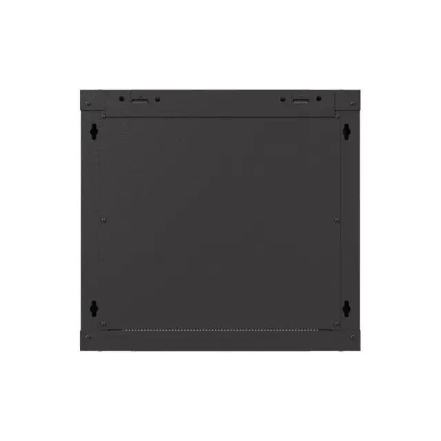 Lanberg rack cabinet 19’’ wall-mount 9U/540x350 (flat pack) with glass door black - Сървърни и комуникационни