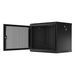 Lanberg rack cabinet 19’’ wall-mount 9U/600x450 with perforated door black (flat pack) - Сървърни и комуникационни