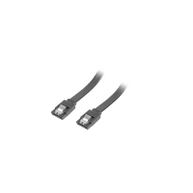 Lanberg SATA DATA III (6GB/S) F/F cable 30cm metal clips black - SATA<<<LANBERG кабели<<<LANBERG<<<PolyComp