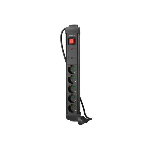 Lanberg surge protector sp1 3m 5x schuko outlets black - Разклонители<<<LANBERG сървърни шкафове и