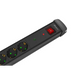 Lanberg surge protector sp1 5m 5x schuko outlets black - Разклонители<<<LANBERG сървърни шкафове и