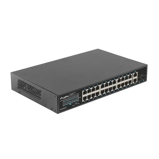 Lanberg switch 24x 1GB poe+/2x GB 2x sfp rack 19’’ gigabit ethernet 360w - Комутатори<<<LANBERG мрежово и