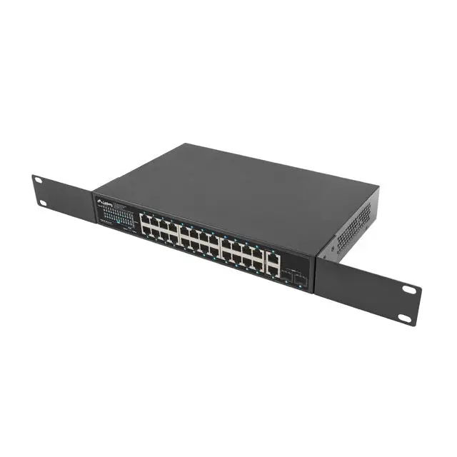 Lanberg switch 24x 1GB poe+/2x GB 2x sfp rack 19’’ gigabit ethernet 250w - Комутатори<<<LANBERG мрежово и