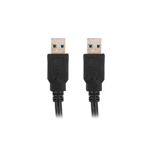 Lanberg USB-A (M) -> USB-A (M) 3.0 cable 0.5m black - USB<<<LANBERG кабели<<<LANBERG<<<PolyComp&&&Компютърни