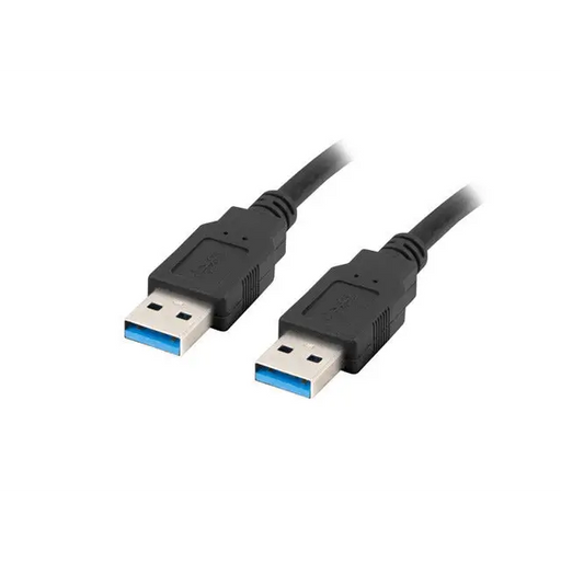 Lanberg USB-A (M) -> USB-A (M) 3.0 cable 1.8m black - USB<<<LANBERG кабели<<<LANBERG<<<PolyComp&&&Компютърни