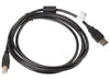 Lanberg USB-A (M) -> USB-B (M) 2.0 cable 1.8m black ferrite - USB<<<LANBERG кабели<<<LANBERG<<<PolyComp&&&USB