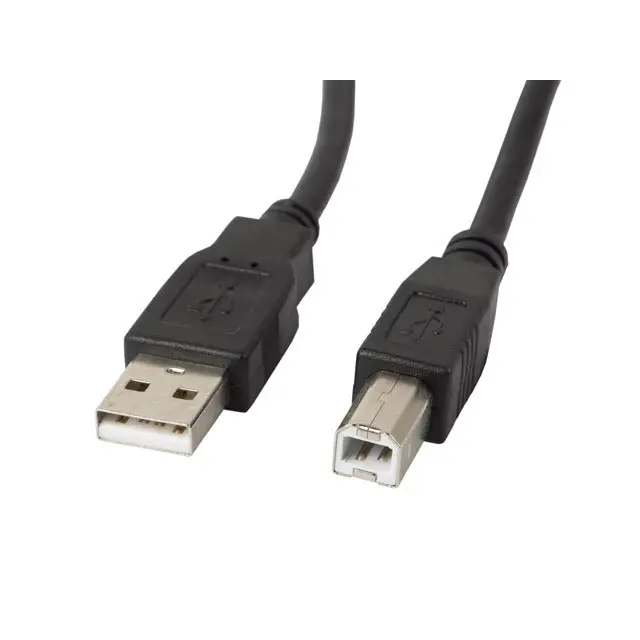 Lanberg USB-A (M) -> USB-B (M) 2.0 ferrite cable 1m black - USB<<<LANBERG кабели<<<LANBERG<<<PolyComp&&&USB