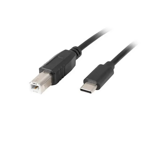 Lanberg USB-C (M) -> USB-B (M) 2.0 ferrite cable 3m black - USB<<<LANBERG кабели<<<LANBERG<<<PolyComp&&&Компютърни