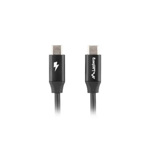 Lanberg USB-C M/M 2.0 cable 1m Quick Charge 4.0 black - USB<<<LANBERG кабели<<<LANBERG<<<PolyComp&&&USB