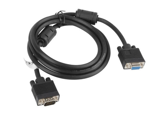 Lanberg VGA M/F extension cable 1.8m shielded ferrite black - Видео<<<LANBERG кабели<<<LANBERG<<<PolyComp&&&Направи Си