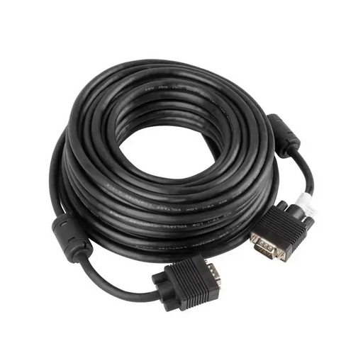Lanberg VGA M/M cable 15m dual-shielded 2x ferrite black - Видео<<<LANBERG кабели<<<LANBERG<<<PolyComp&&&VGA