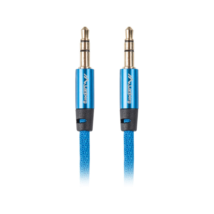 Lanberg mini jack 3.5mm M/M 3 pin cable 3m, blue premium