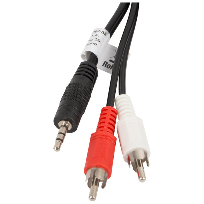 Lanberg mini jack 3.5mm (M) 3 pin -> 2X RCA (chinch) (M) cable 5m