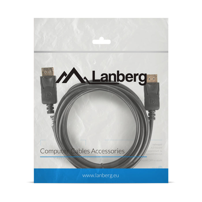 Lanberg display port M/M cable 3m 4K, black