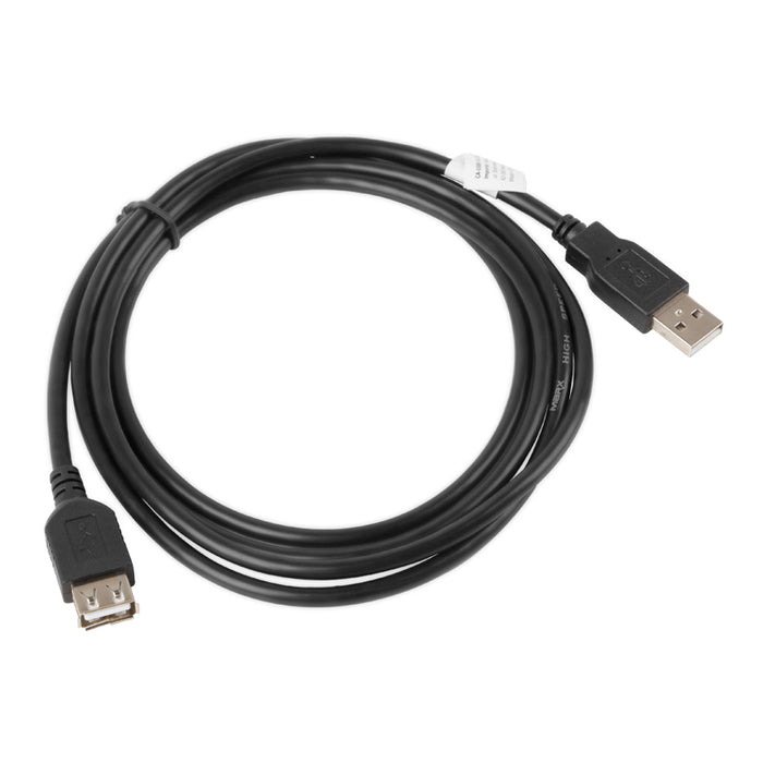 Lanberg extension cable USB 2.0 AM-AF, 1.8m, black