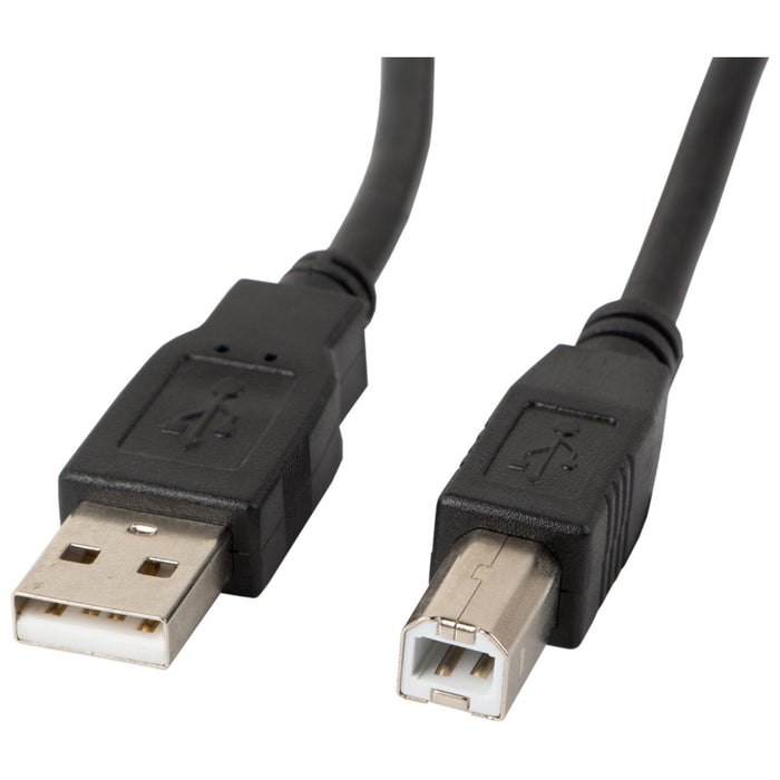 Lanberg USB-A (M) -> USB-B (M) 2.0 cable 1.8m, black ferrite