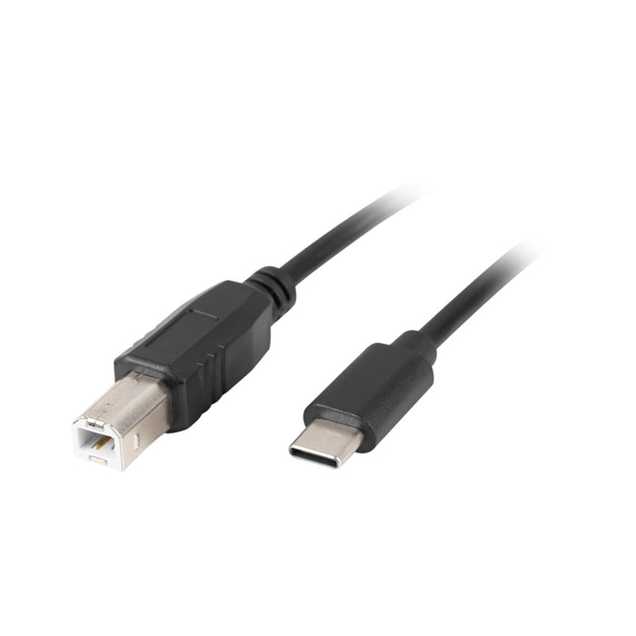 Lanberg USB-C (M) -> USB-B (M) 2.0 ferrite cable 1.8m, black