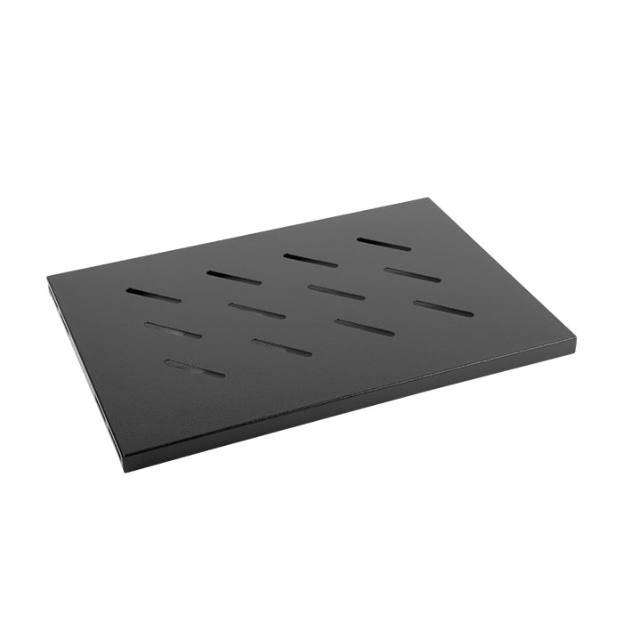 Lanberg 19" fixed shelf 1U / 496x280mm, max load capacity up to 120 kg, black