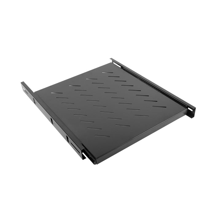 Lanberg 19" sliding shelf 1U / 463x550mm, max load capacity up to 60 kg, black