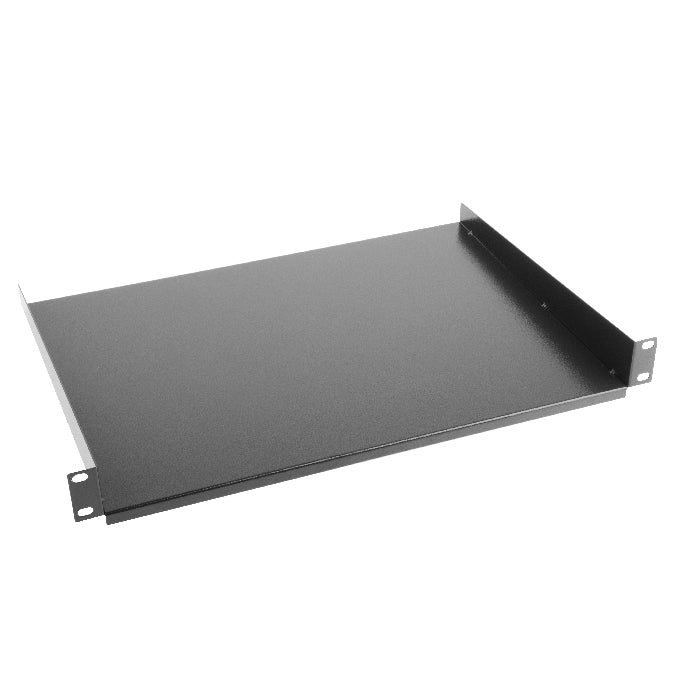 Lanberg 19" fixed shelf 1U / 483x315mm, max load capacity up to 25 kg, black