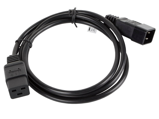 Lanberg EXTESION CABLE IEC 320 C19 / C20 1.8m VDE, black