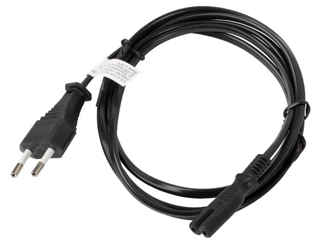 Lanberg CEE 7/16 -> IEC 320 C7 EURO (RADIO) power cord 1.8m, black