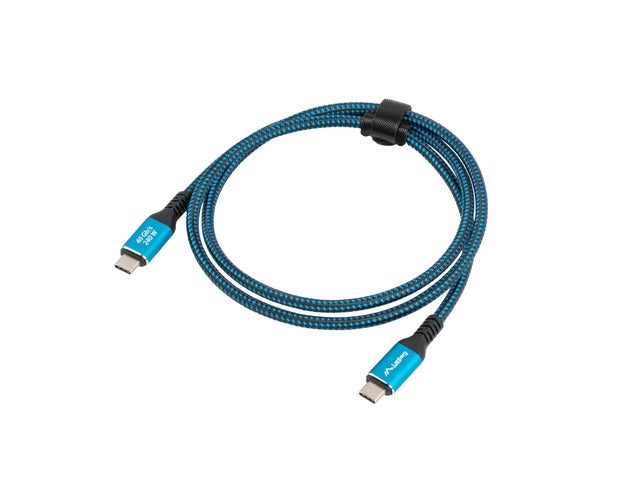 Lanberg USB-C M/M 4.0 cable 1.5m 240w 8k 60hz black-blue