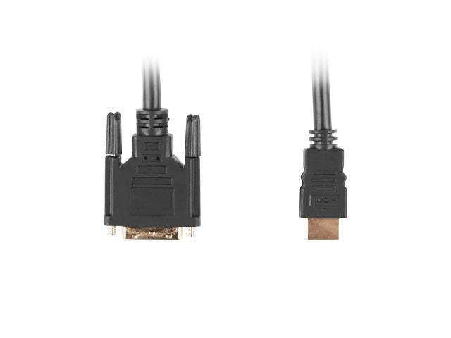 Lanberg HDMI (M) -> DVI-D(M)(18+1) cable 1.8m, single link with gold-plated connectors, black